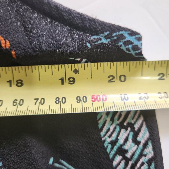 Kenar Sleeveless Shirt Women's XL V-neck Button Up Multicolour Tropical Leaves - Picture 12 of 13